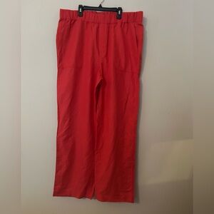 Banana Republic Factory Wide-Leg Pants Light Red Size XL Tall NWT